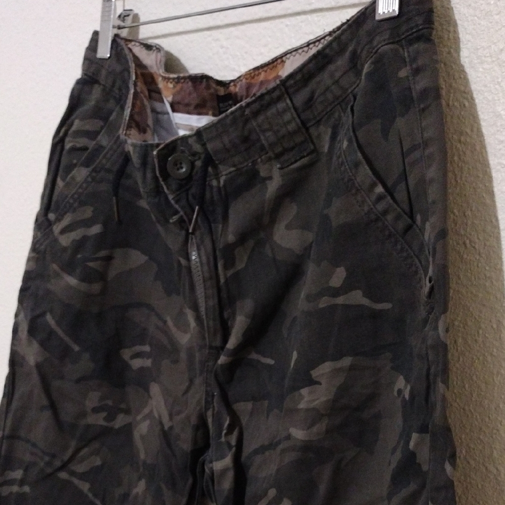 Buffalo David Bitton Green and Black Flat Front Shorts - Picture 6 of 11